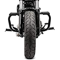 Defensa de Motor para Harley Davidson Sportster 883 Iron (XL 883 N) 09-20 Craftride Mustache Negro